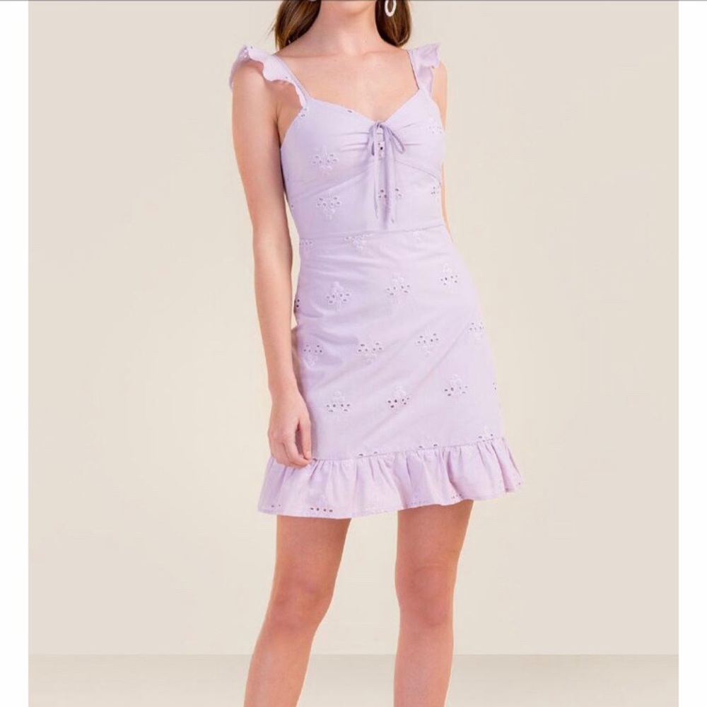 Shelby cherry eyelet sheath lavender Dress